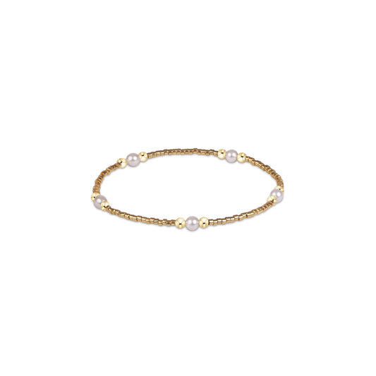 enewton Gameday Hope Purpose Pearl Bracelet in Golden Luster