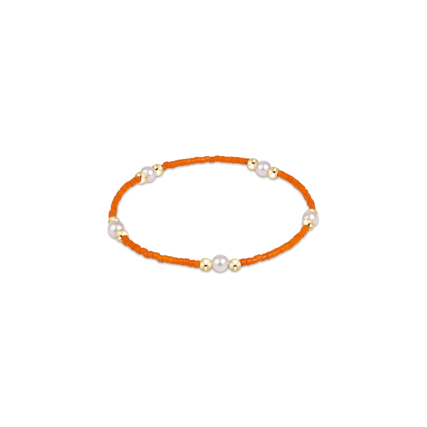 enewton Gameday Hope Purpose Pearl Bracelet in Orange