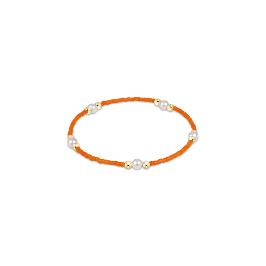 enewton Gameday Hope Purpose Pearl Bracelet in Orange