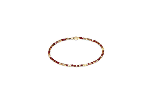 enewton Gameday Hope Unwritten Bracelet in Gold Luster & Maroon