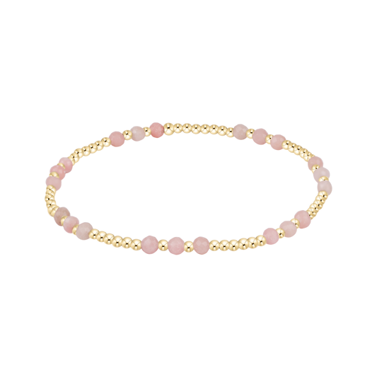 enewton Joy Gem 3mm Bracelet Pink Opal