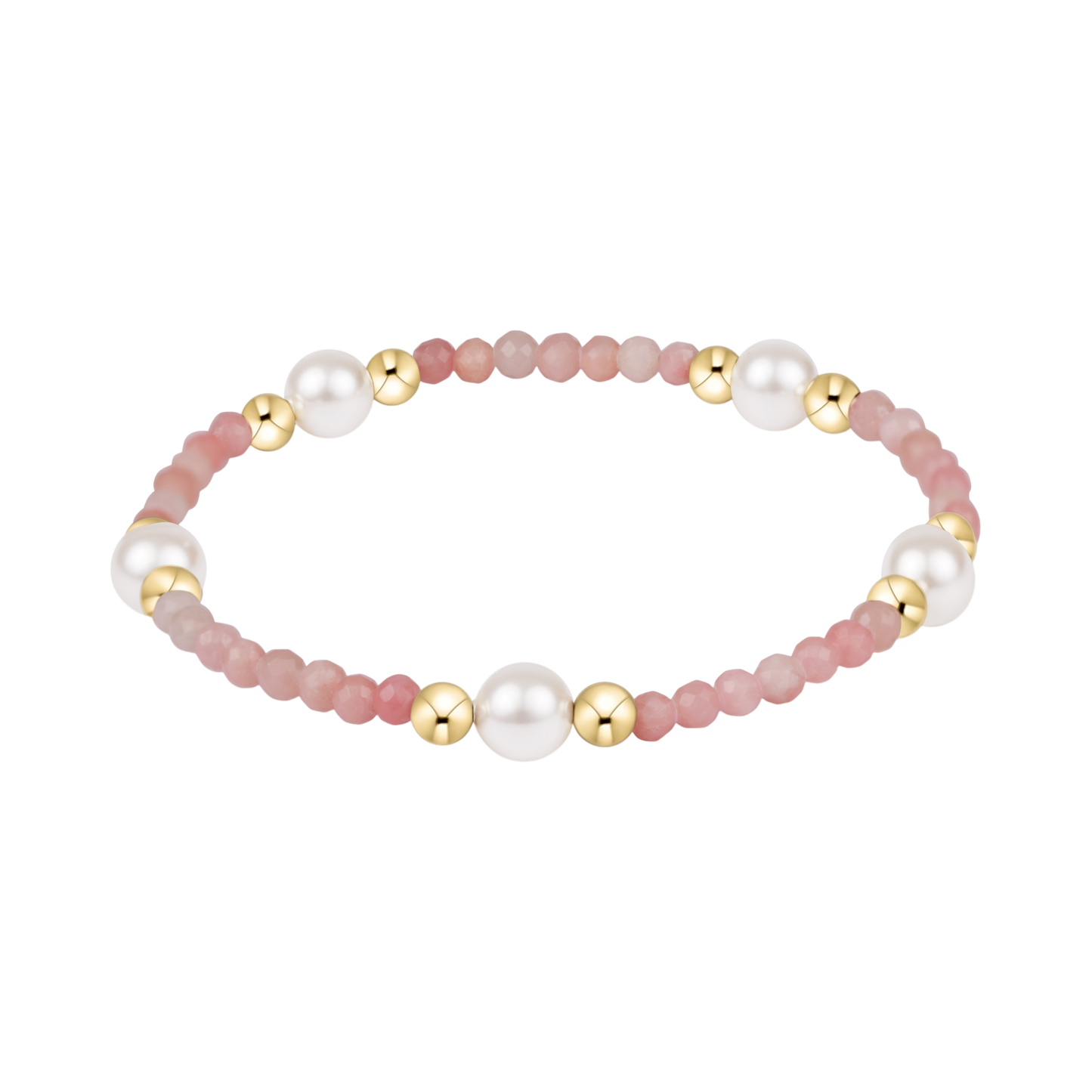 enewton Purpose Pearl 6mm Gem Bracelet Pink Opal