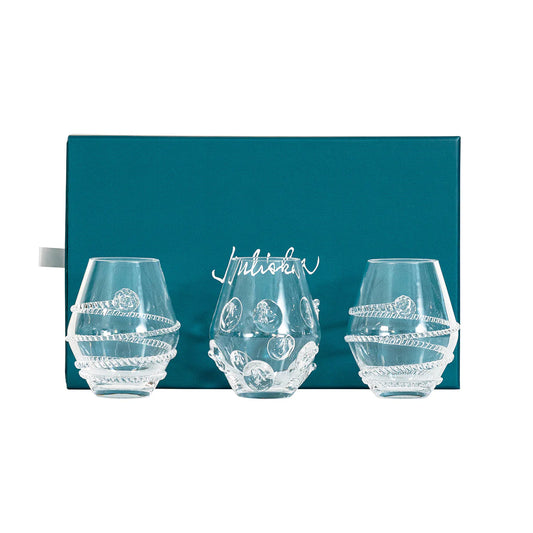 Juliska Assorted Mini Clear Vases, Set of 3