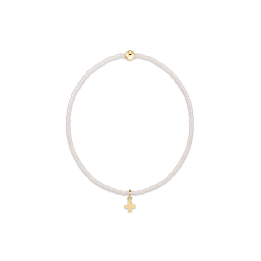 enewton Hope Classic Signature Cross Charm Bracelet, Milkshake