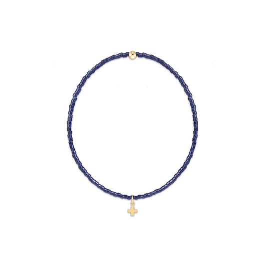 enewton Hope Classic Signature Cross Charm Bracelet, Navy