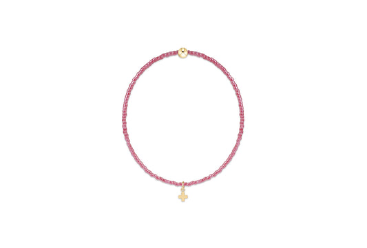 enewton Hope Classic Signature Cross Charm Bracelet, Pink Champagne