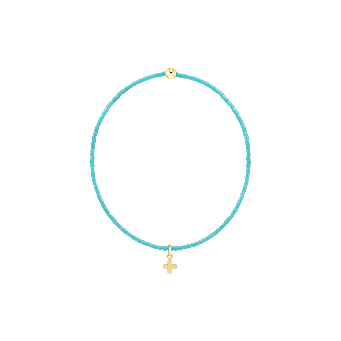 enewton Hope Classic Bracelet Turquoise Signature Cross Small Gold Charm