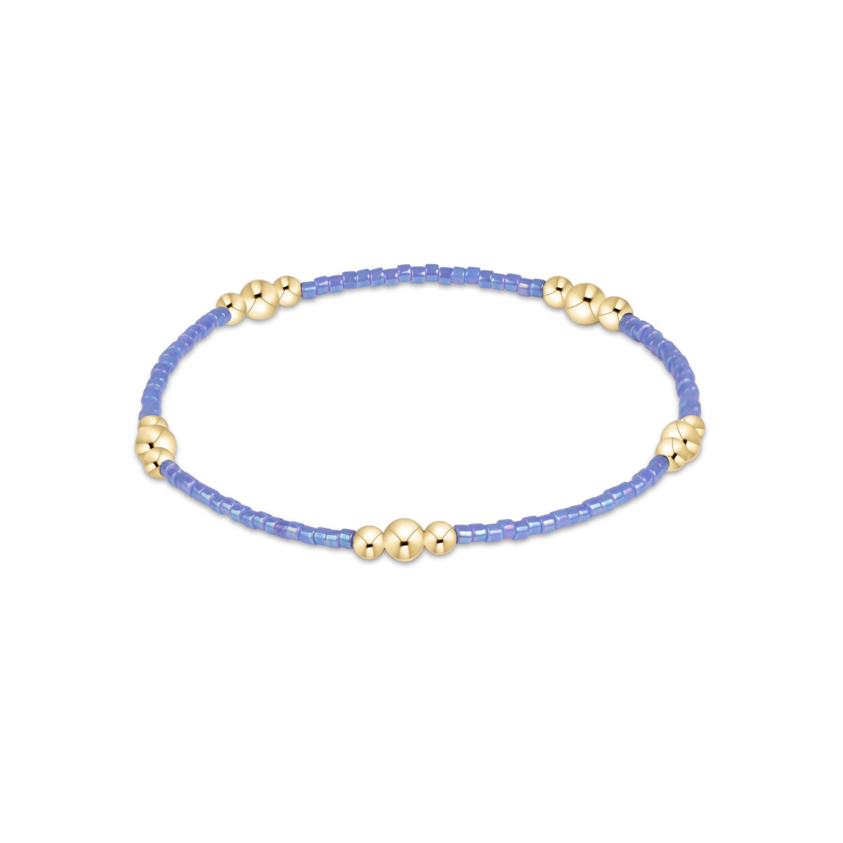 enewton Hope Purpose Gold Bracelet, Bright Blue