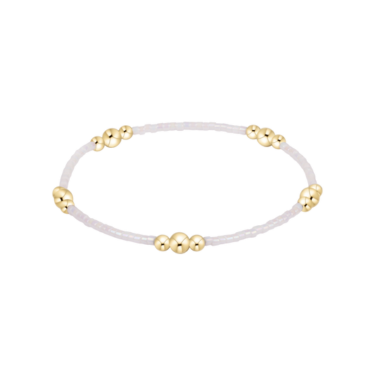 enewton Hope Purpose Gold Bracelet Silky White