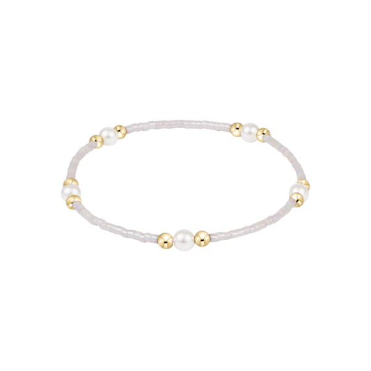 Enewton Hope Purpose Pearl Bracelet in Silky White