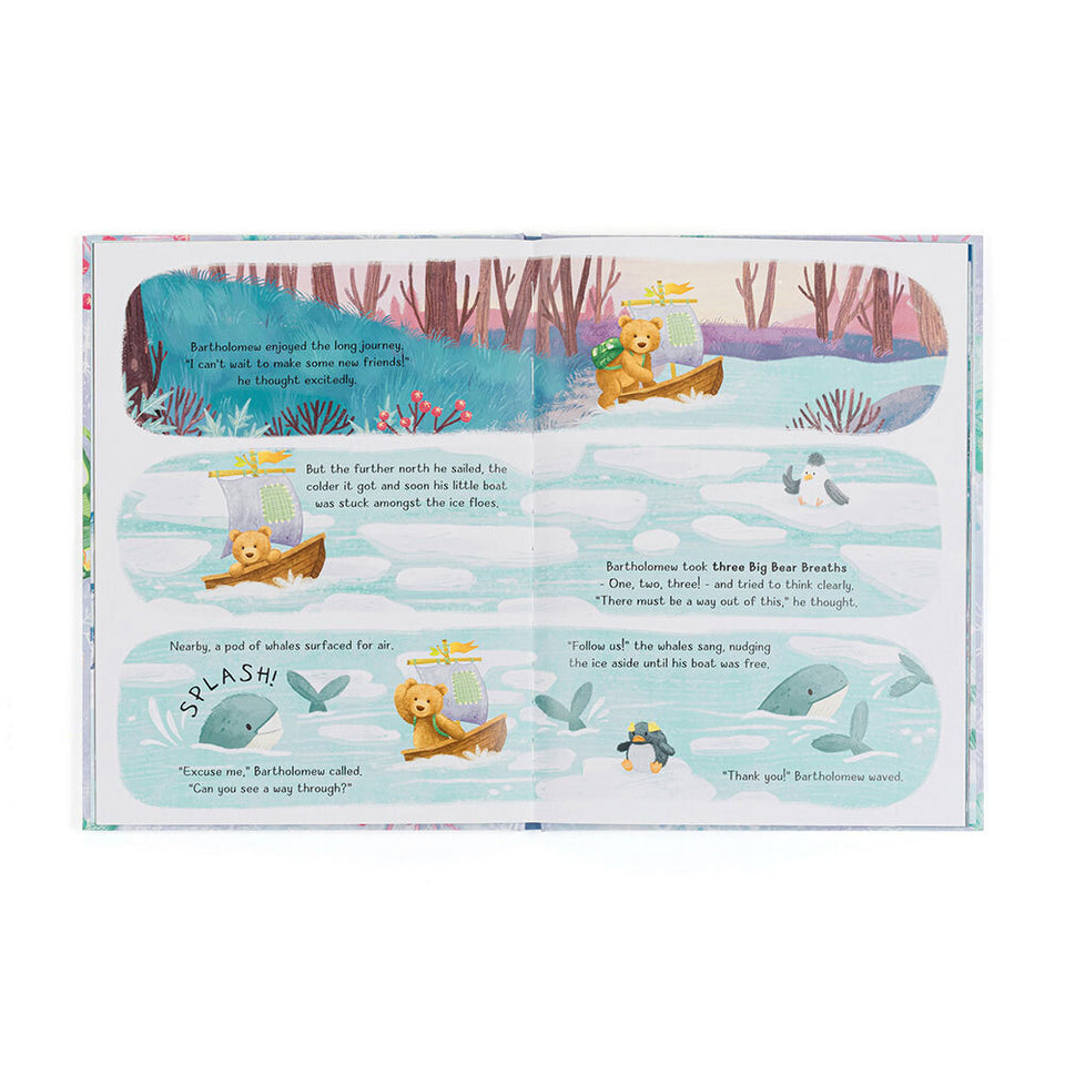 "Bartholomew Bear and the Snow Giants" Book, Jellycat