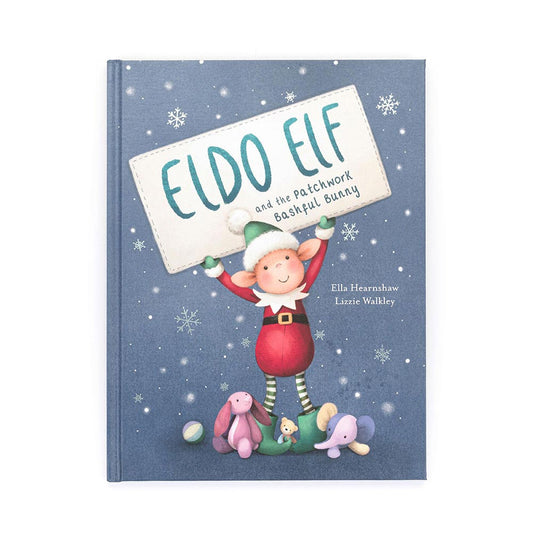 "Eldo Elf and the Patchwork Bashful Bunny" Book, Jellycat