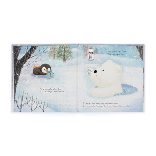"Peanut Penguin's Perfect Present" Book, Jellycat
