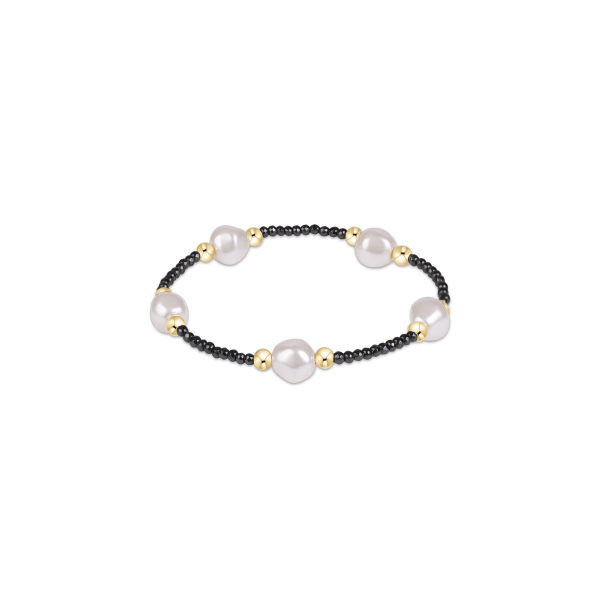 enewton Purpose Admire Pearl 8mm Faceted Hematite Bracelet