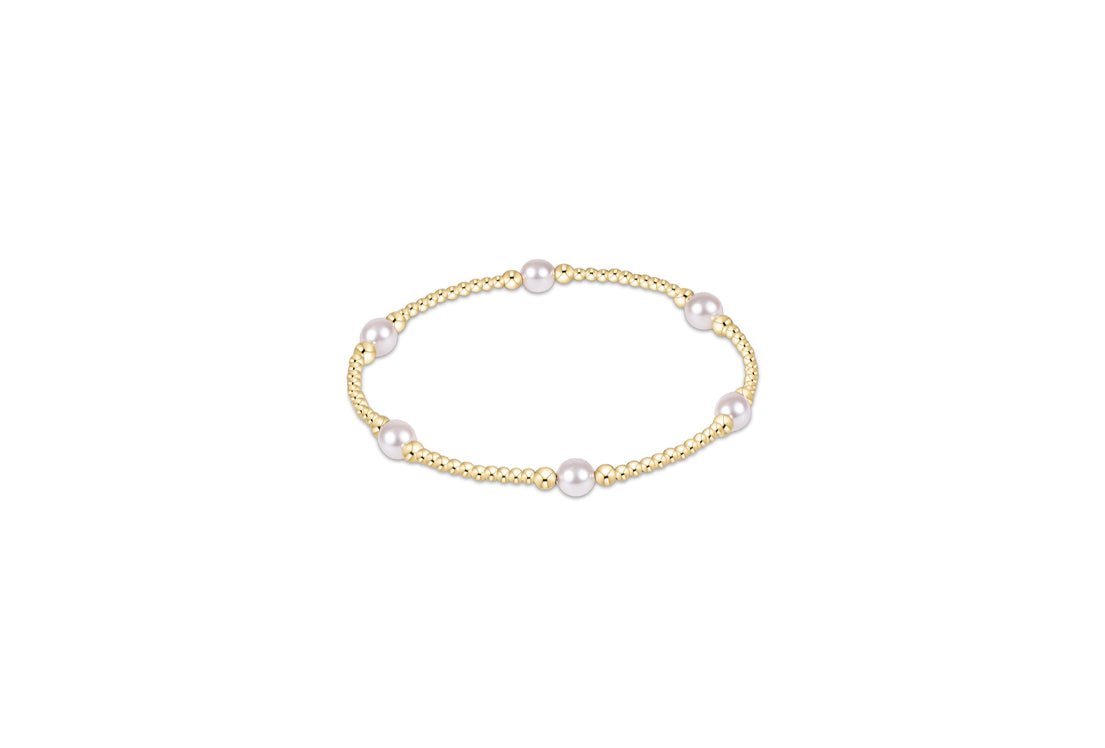 enewton Purpose Pearl 5mm Gold Bracelet
