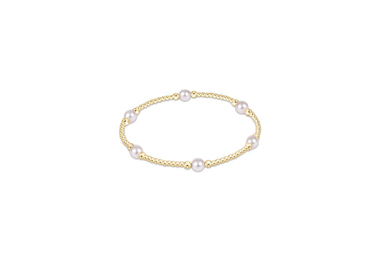 enewton Purpose Pearl 5mm Gold Bracelet