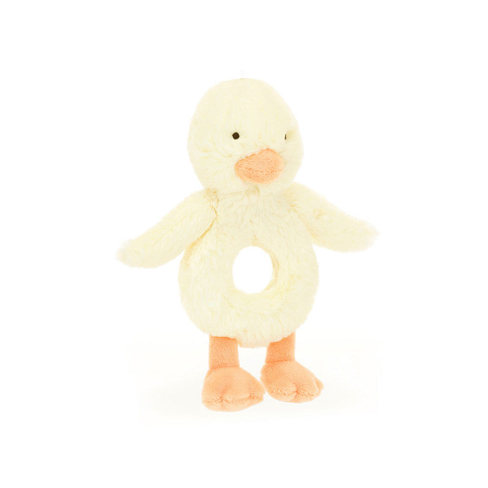 Bashful Duckling Ring Rattle, Jellycat