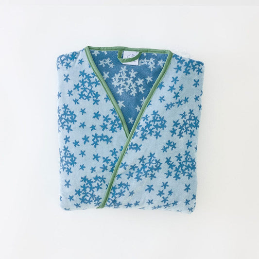 Blue Petal Women's Long Bell Sleeve Plush Robe