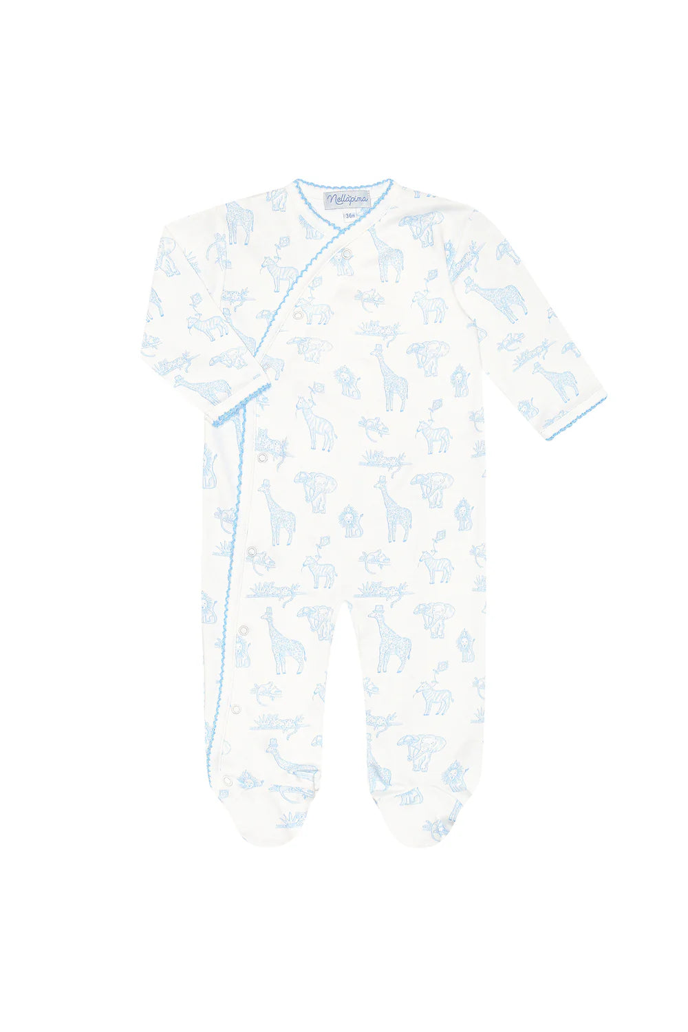Blue Safari Crossover Footie
