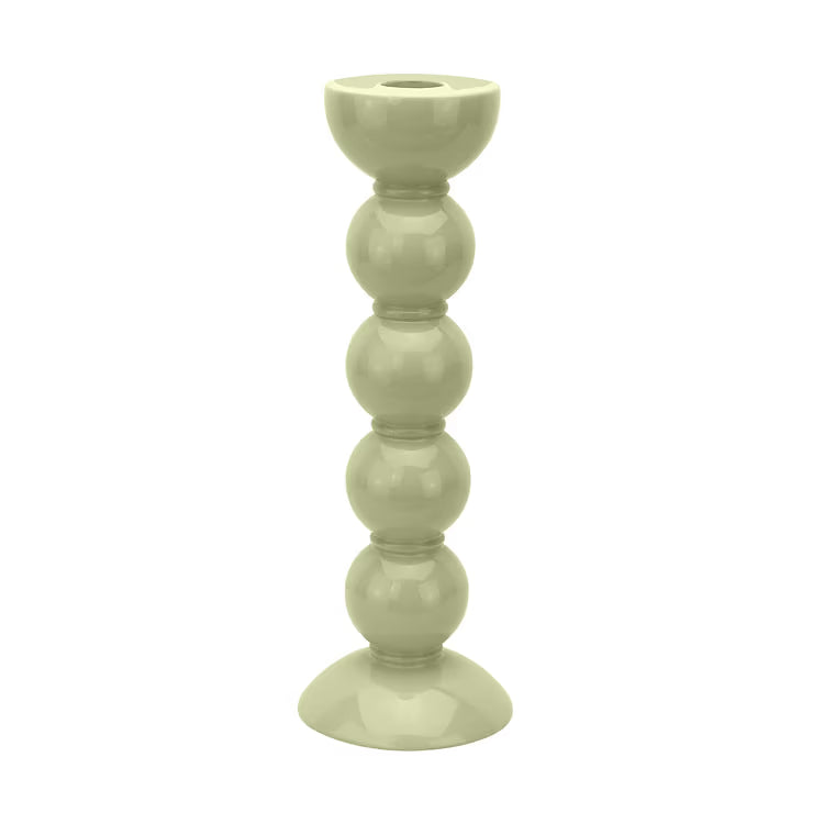 TALL (23cm) Sage Bobbin Candlestick