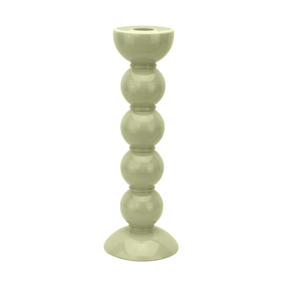 TALL (23cm) Sage Bobbin Candlestick