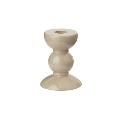 SMALL (10cm) Cappuccino Bobbin Candlestick