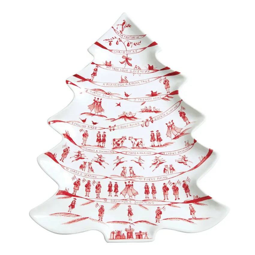 Juliska Country Estate Winter Frolic Ruby 15" Tree Platter