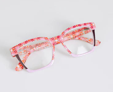 Peeper's Laura Park Reading Glasses Birdie in Rose Hill Cottage Colorblock