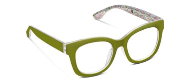 Peeper's Laura Park Reading Glasses Center Stage in Green/Gasparilla