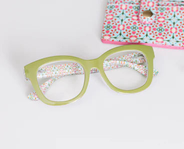 Peeper's Laura Park Reading Glasses Center Stage in Green/Gasparilla