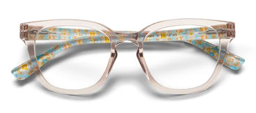 Peeper's Laura Park Reading Glasses Nola in Grey/Chelsea Orange