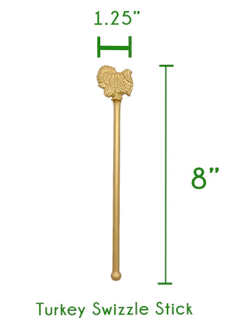 Gold Turkey Swizzle Sticks 4 Pack