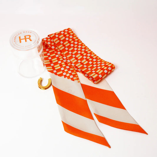 Orange Checkered Twilly