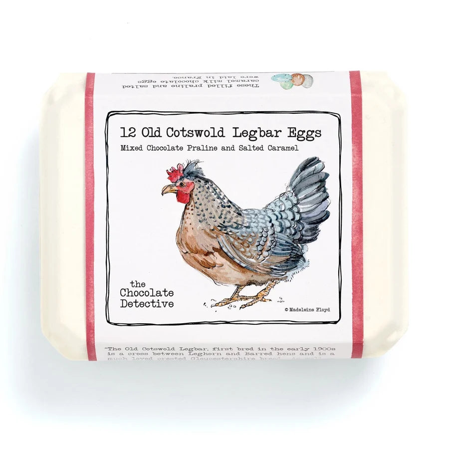Old Cotswald Legbar Eggs Assort. Praline & Caramel Chocolates
