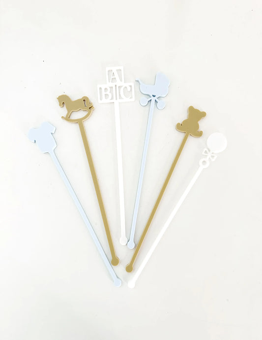 Baby Shower Stir Stick Set