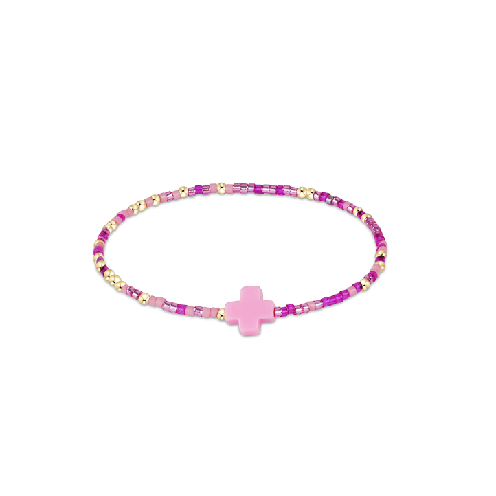 EGIRL Hope Unwritten Signature Cross Bracelet Back to the Fuchsia