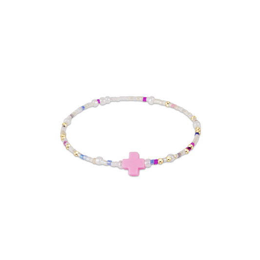 EGIRL Hope Unwritten Signature Cross Bracelet With Sprinkles on Top