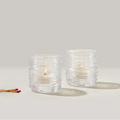 Simon Pearce Echo Lake Tealights, Boxed Set of 2