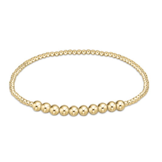enewton Classic Gold Beaded Bliss 2mm Bead Bracelet 4mm gold