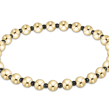 enewton EXTENDS Faceted Hematite Grateful Pattern 5mm Bead Bracelet
