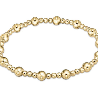 enewton Extends - Classic Sincerity Pattern 5mm Bead Bracelet Gold
