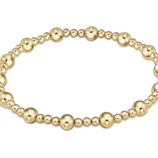 enewton Extends - Classic Sincerity Pattern 5mm Bead Bracelet Gold