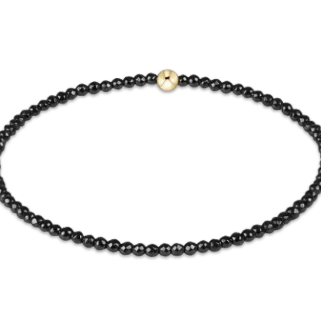 enewton EXTENDS Faceted Hematite 2mm Bead Bracelet