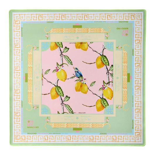 Citrus Songbird Mahjong Mat