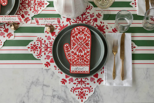 Die Cut Faire Isle Snowflake Placemat