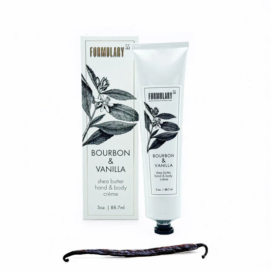 Formulary 55 Bourbon & Vanilla Shea Butter Hand & Body Creme Tube