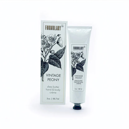 Formulary 55 Vintage Peony Shea Butter Hand & Body Creme Tube