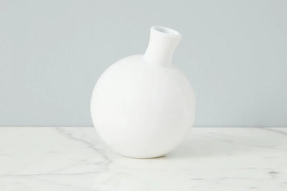 EtuHome White Sphere Bud Vase