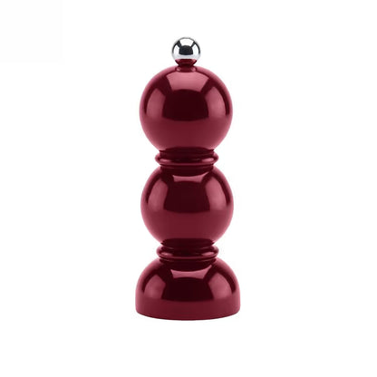 MINI (14cm) Cherry Red Bobbin Salt or Pepper Mill