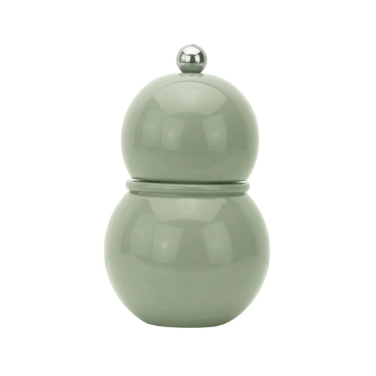 "Chubbie" (12cm) Sage Green Bobbin Salt or Pepper Mill
